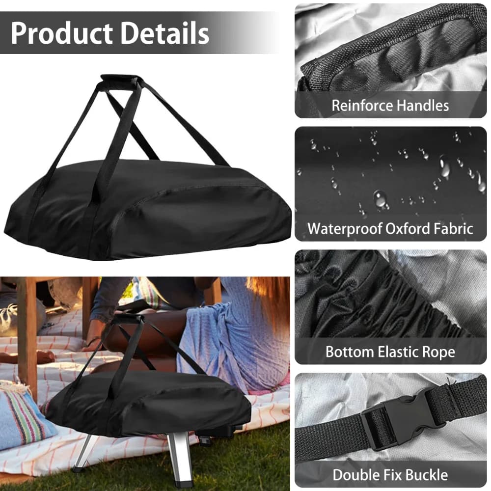 Pizza Oven Cover for Ooni Koda 12 16 Portable 420D Oxford Fabric Waterproof Pizza Oven Dustproof Covers BBQ Accessories - 4