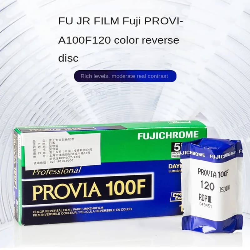1-6Rolls Original Fujifilm PROVIA120 Color Reversal Film RDP3 100F Positive Film Daylight Type (Daylight) 120 Film Reversal Film - 2
