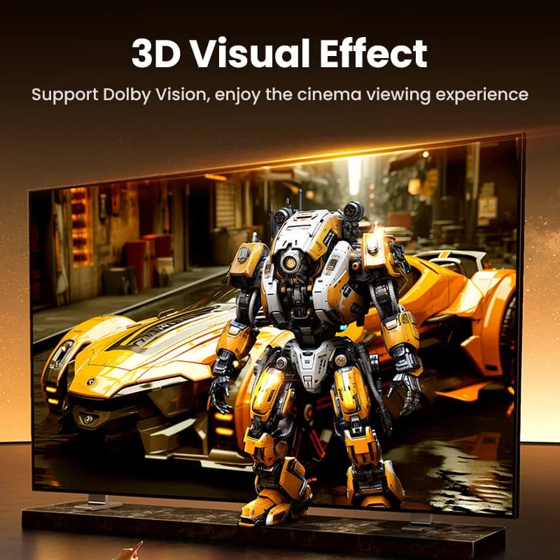 كابل اتش دي ام اي يو جرين 8K/60Hz لبلاي ستيشن 5 وجهاز شاومي تي في بوكس بسرعة فائقة معتمد 8K@60Hz كابل 48 جيجابت في الثانية دولبي فيجن HDCP2.3 - 4