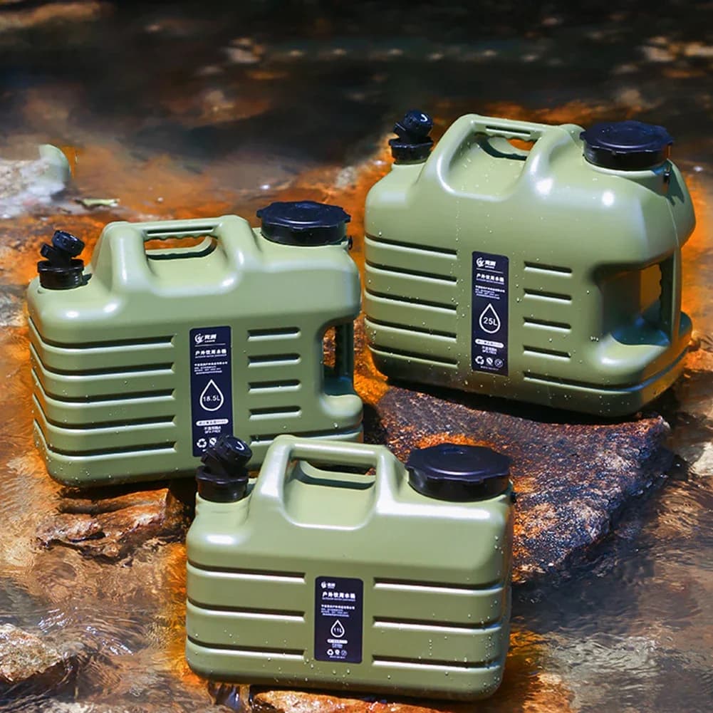 11/12/18.5/25L Water Jug Camping Large Capacity Water Bucket With Detachable Faucet Leak-Proof Portable Car Water Tank Carrier - 3