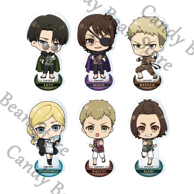 شخصية أكريليك رسمية لأنمي هجوم العمالقة هانجي زوي راينر براون فالكو·جريس للعب الأدوار حامل كرتوني لافتة وقوف زينة