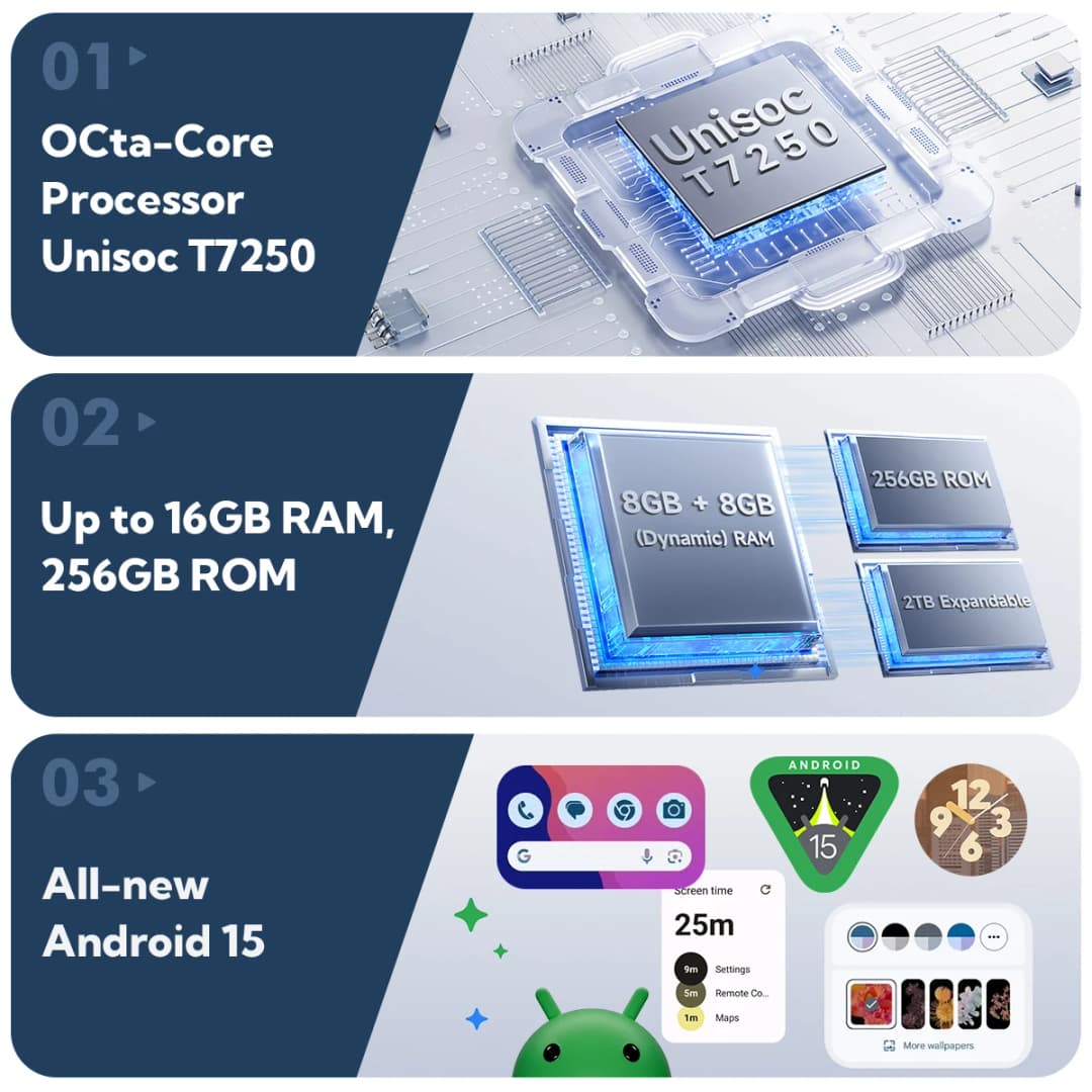 هاتف Ulefone RugKing 4 Pro متين بنظام Android 15 حتى 16 جيجابايت + 256 جيجابايت هاتف ذكي مقاوم للماء 10200 مللي أمبير في الساعة كاميرا 48 ميجابكسل NFC عالمي 6.56 بوصة 120 هرتز - 4