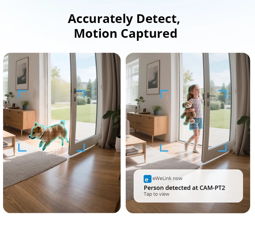 SONOFF CAM Pan-Tilt 2 Smart Indoor Home Security Camera Night Vision 360° Panoramic Human Detection & Motion Detection via Alexa - 6