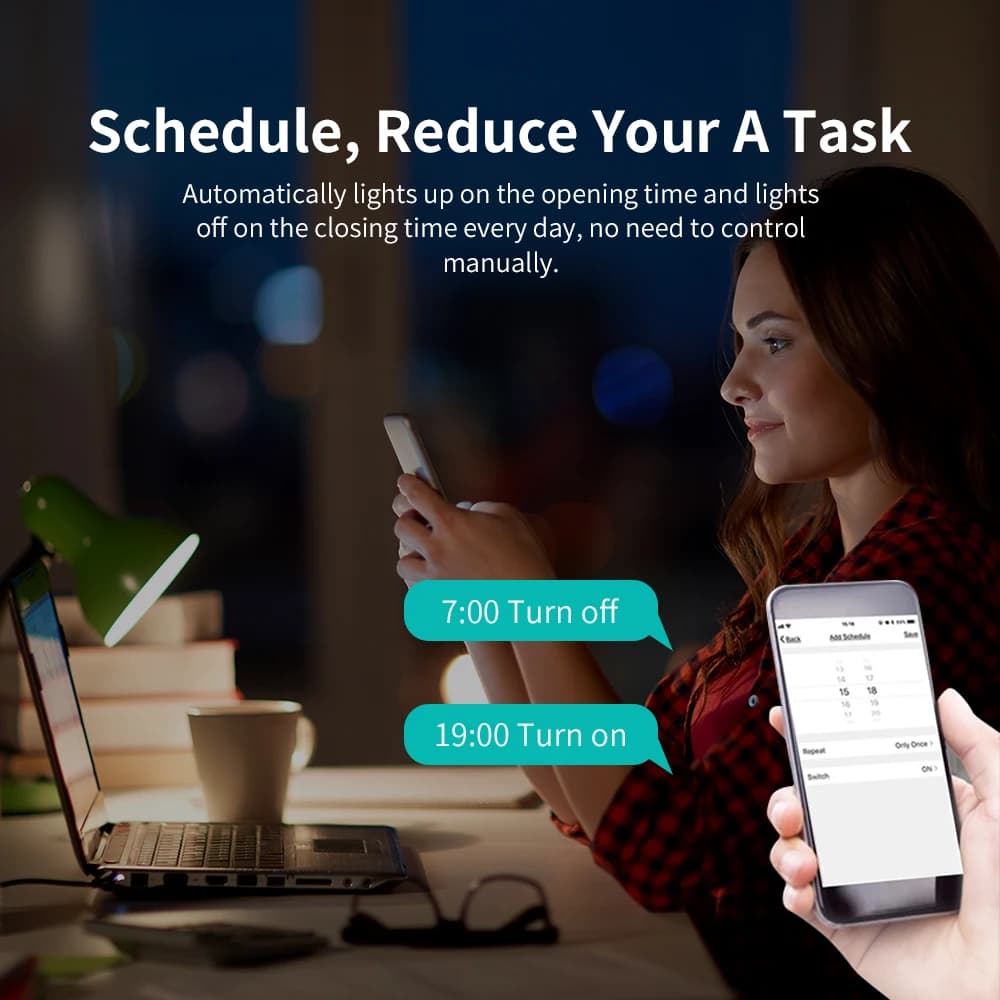 محول Tuya WiFi Micro USB 5V محول طاقة USB ذكي توقيت شحن ذكي يعمل مع Alexa ومساعد Google وحياة ذكية - 3