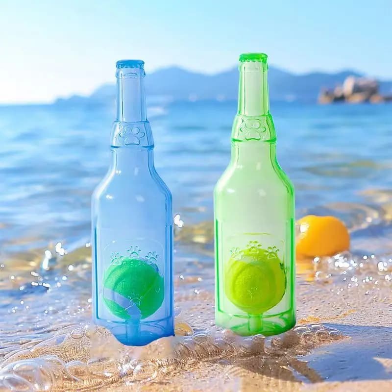 Pet Toy Dog Chew Squeaky Tennis Ball Bottle Self-Entertainment Boredom Relief Durable Chew Teething Pet Toy Interactive Dog Toy - 5
