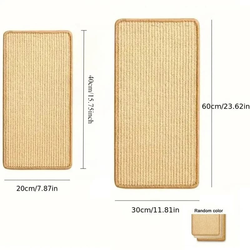 حصيرة خدش للقطط من السيزال الطبيعي لحماية الأريكة والسجاد - 6