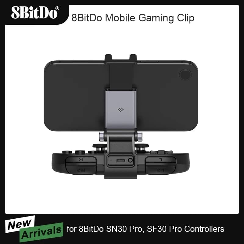 8BitDo Adjustable Mobile Phone Clip Gaming Controller Holder Stand for 8BitDo SN30 Pro SF30 Pro Gamepad Accessories