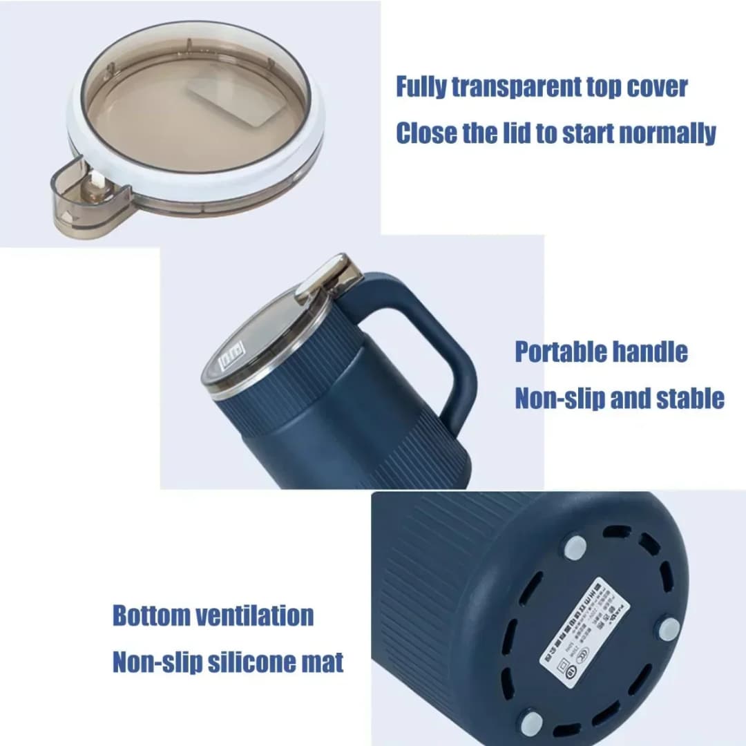 مطحنة بن قهوة كهربائية جديدة من تينسول، 500 مل، مطحنة بن، للاستخدام المنزلي في المطبخ من الفولاذ المقاوم للصدأ - 6