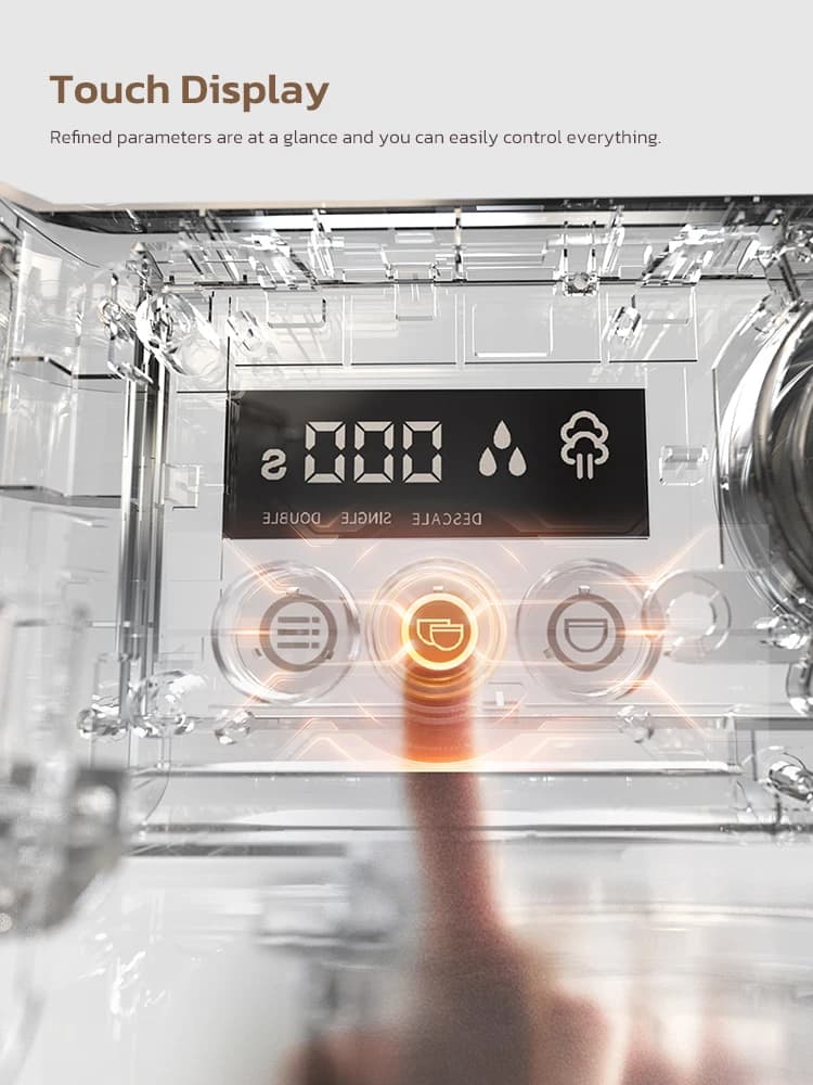نظام غلاية مزدوجة HiBREW Barista Pro 20Bar، آلة قهوة من الحبوب إلى الإسبريسو مع مجموعة كاملة للمقهى والفندق والمطعم H7A - 4