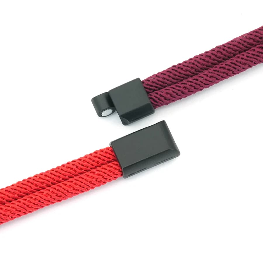 سوار رجالي يدوي الصنع، 6 ألوان متاحة، سوار التفاف من النسيج مع خيط أحمر محظوظ - 5