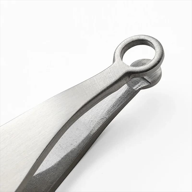 Universal Nose Hair Trimming Tweezers Stainless Steel Eyebrow Nose Hair Cut Manicure Facial Trimming Makeup Scissors Trimmer - 6