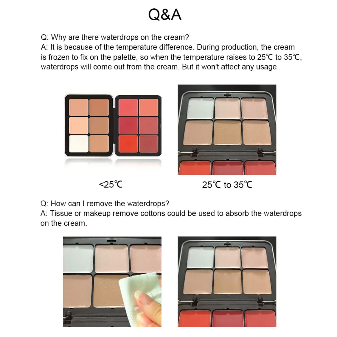 لوحة كونسيلر 12 لون، مكياج كونتور، غير لامع، كريمي - 5