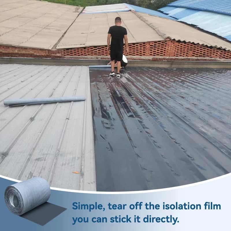 شريط إصلاح شقوق سطح الحديد بطول 10 متر ضد الماء عازل تسربات لسطح الحديد ومقطورة السفر مضاد للصدأ وعازل للتسربات - 5