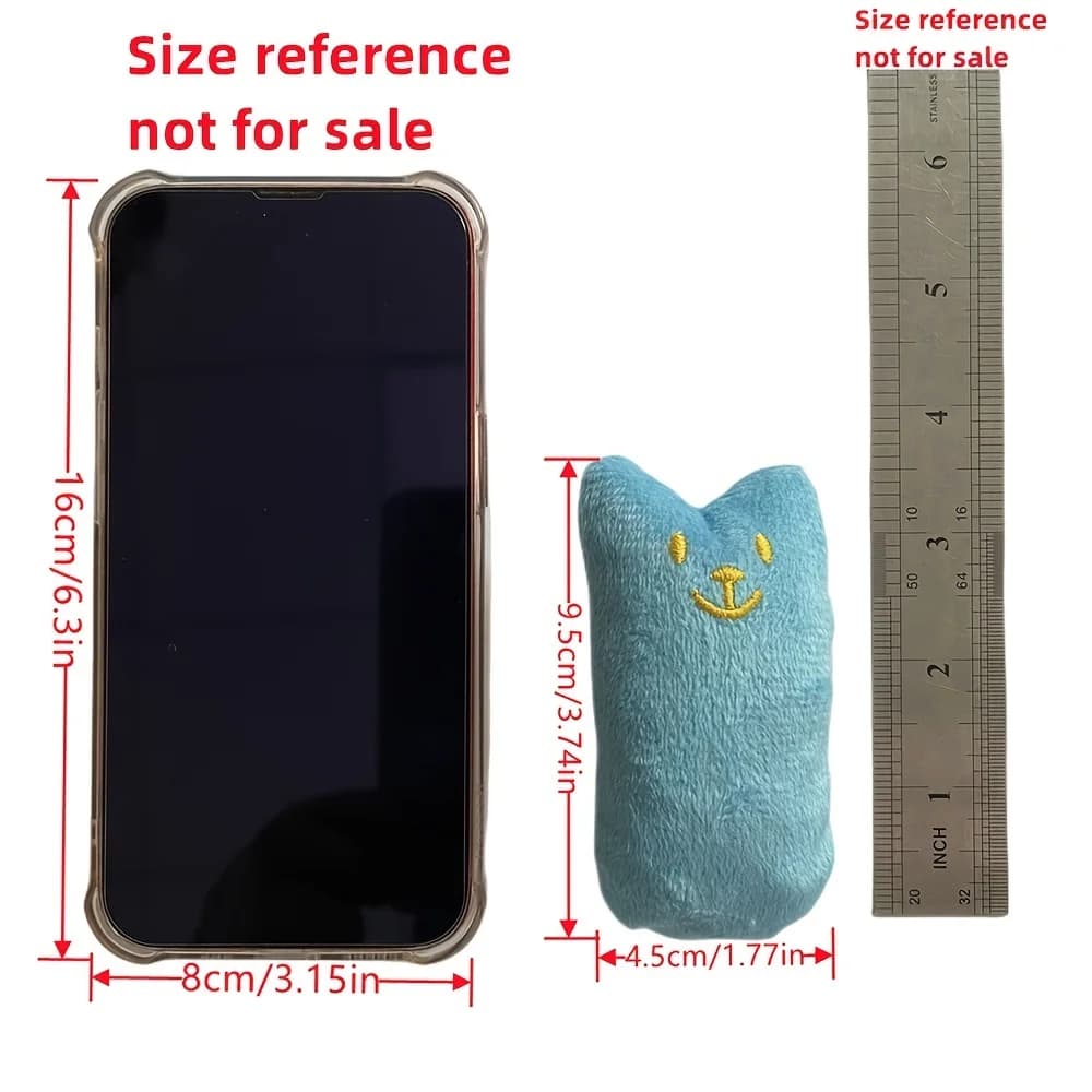 1 قطعة لون عشوائي النعناع البري القط اللعب وسادة لعبة القط التفاعلية النعناع البري مستلزمات الحيوانات الأليفة وسادة الإبهام الأسنان طحن لدغة النعناع القط لعبة - 6