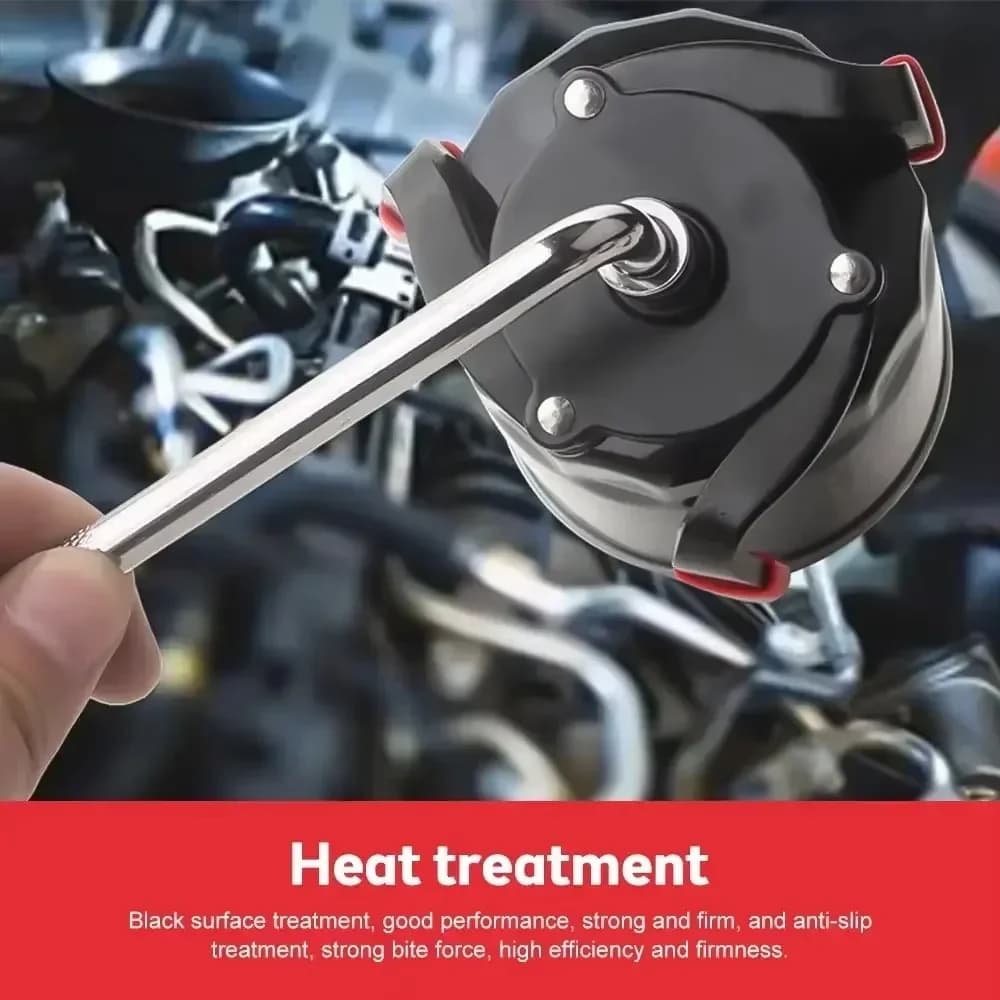 مفتاح فلتر زيت سيارة 1 قطعة مفتاح ربط ثلاثي الفك أداة إصلاح سيارات ملحقات تغيير الزيت أداة فك فلتر زيت عالمية - 3