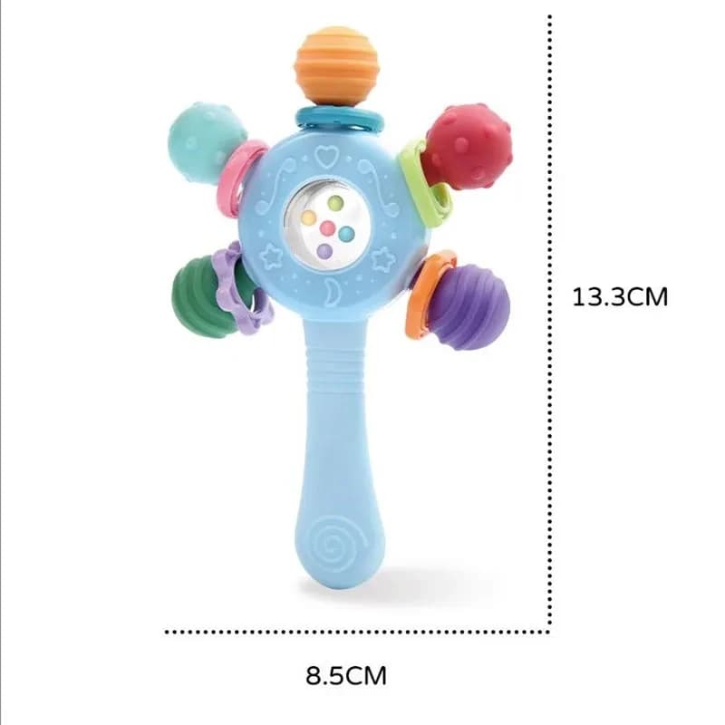 ألعاب تطوير عضاضة من السيليكون للأطفال 0 6 12 شهرًا حشرجة تسنين حسية للأطفال الصغار ألعاب قبضة اليد ألعاب تعليمية - 6