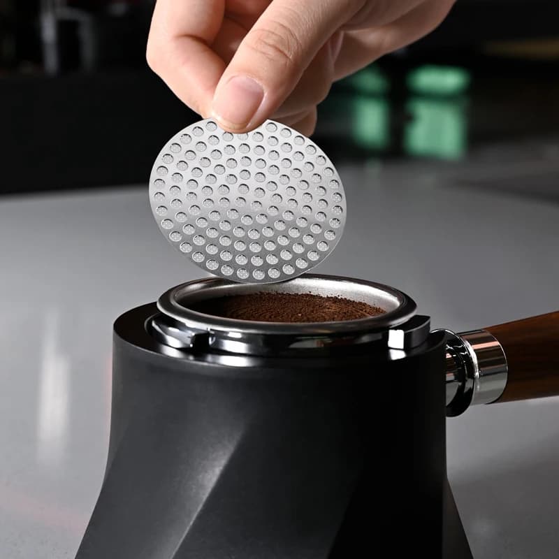 51/53/58mm Reusable Coffee Puck Screen 304 Stainless steel Double Layer Coffee Filter Fine Mesh Professional Espresso Accessory - 4