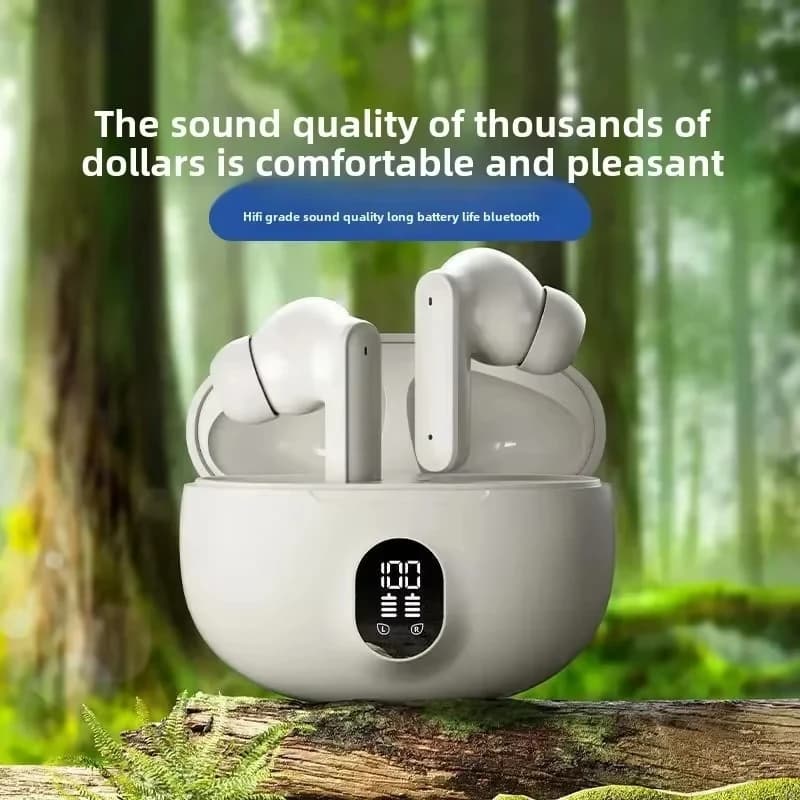 895B TWS Wireless Gaming Earbuds, Bluetooth Headphones with Noise Reduction Mic, High Fidelity Stereo Bass Headset