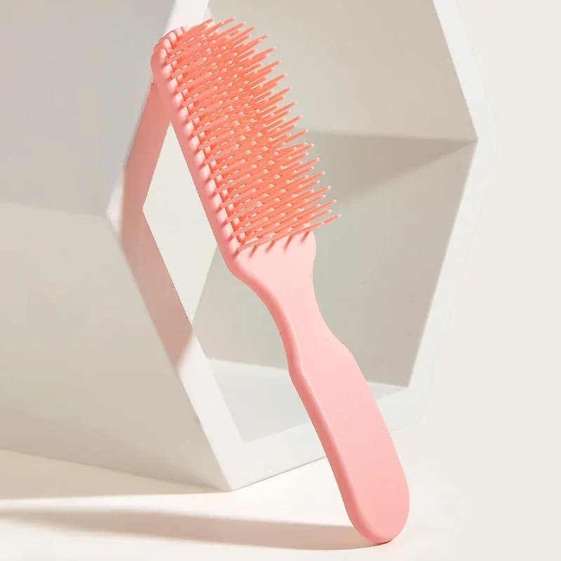 1pcs Hair Styling 9-claw Comb Scalp Massage Hairbrush for Hair Soft Detangler Straight Curly Wet Hair Comb Hairdressing Tools - 6