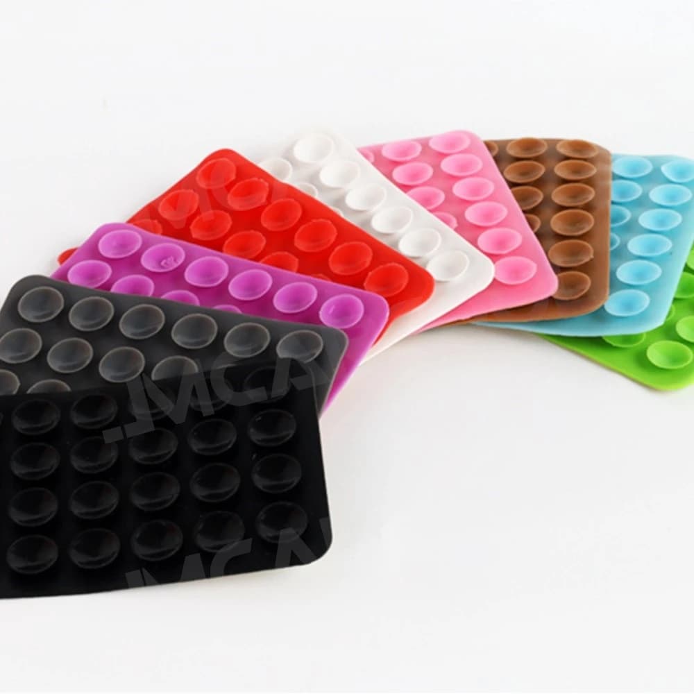 Double Side Silicone Suction Pad For Mobile Phone Fixture Suction Cup Backed Adhesive Silicone Rubber Sucker Pad For Car - 3