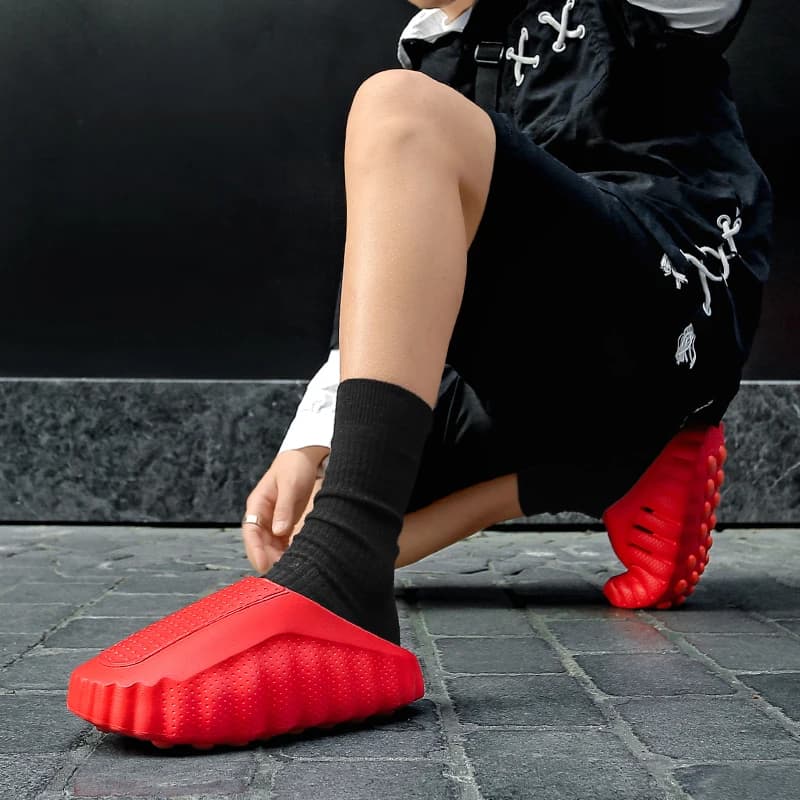 Summer Men's Massage Slippers Indoor Outdoor Sandals Beach Comfortable Soft Slides Clogs Casual Shoes Men Women Home Slippers - 6