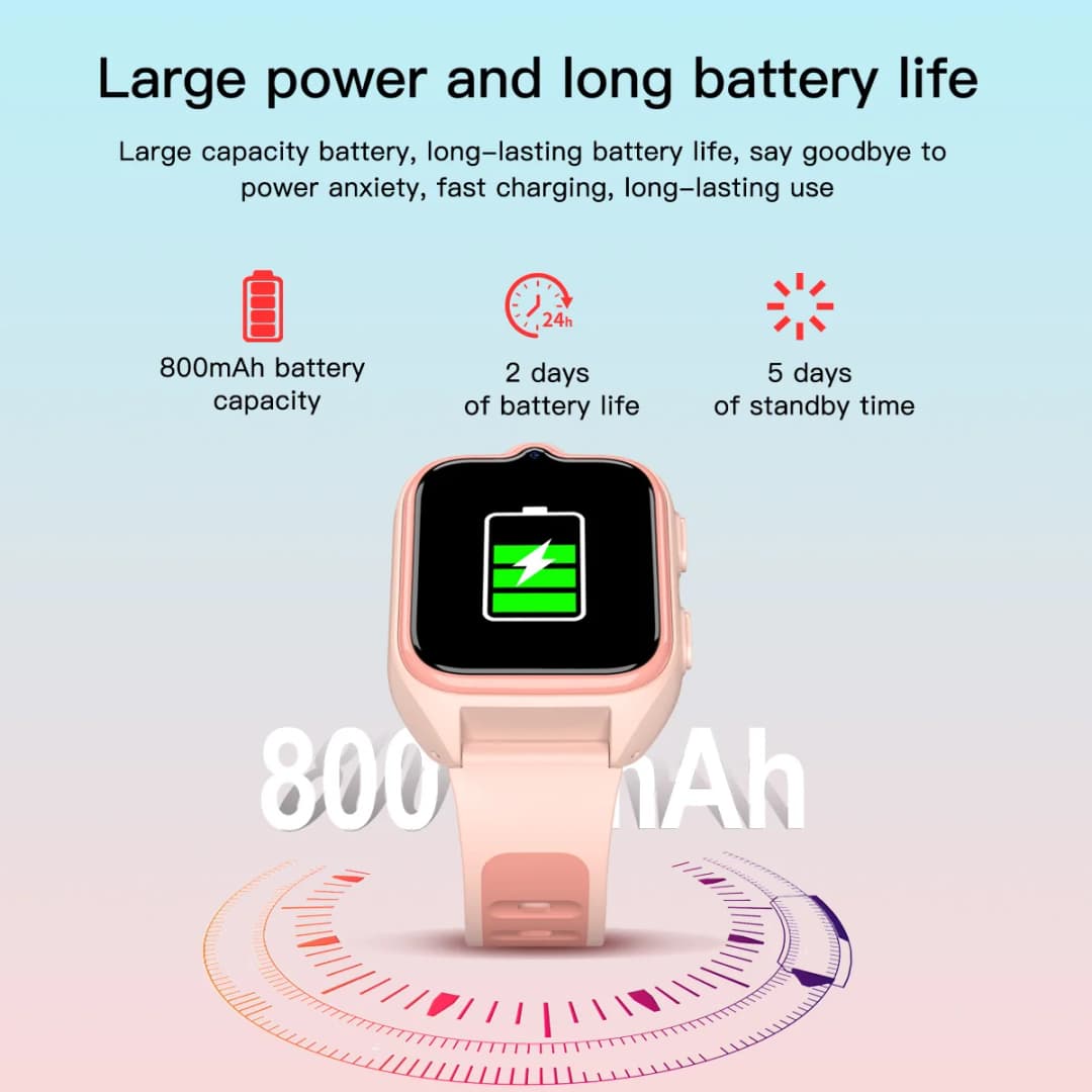 ساعة بلاكفيو Z30 الذكية للأطفال، ساعة هاتف 4G، مقاومة للماء، جهاز تتبع ومراقبة للأطفال، ساعة رقمية رياضية مع ميزة SOS - 3