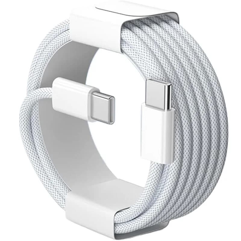 كابل شحن سريع 60W PD USB-C إلى USB C، لآيفون 17 برو ماكس و16 و15 بلس و14 و13 و12 و11 وX وXS، شحن سريع Type C