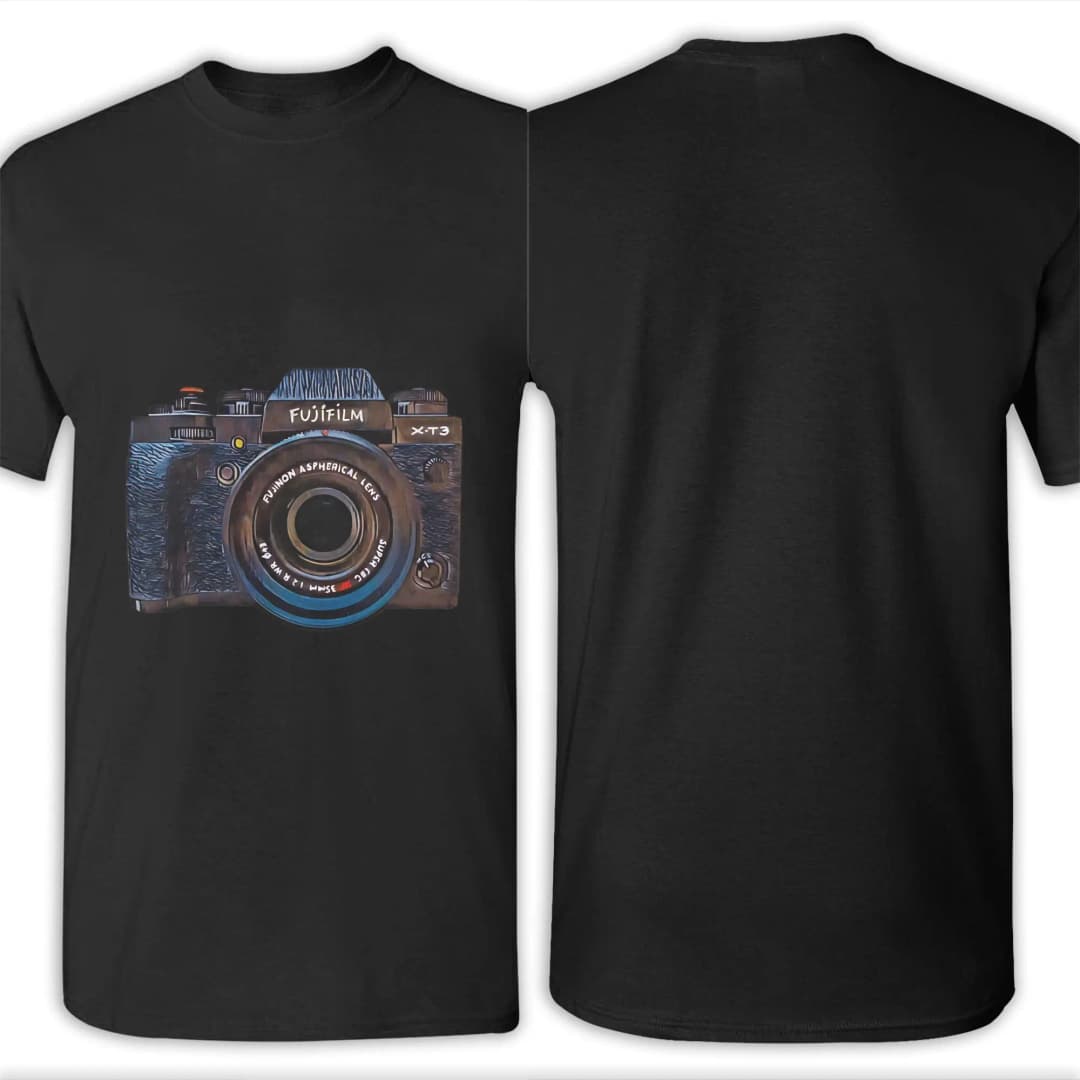 FUJIFILM X Painting Funny Graphic 100% Cotton T-Shirt Fujifilm Tees Tops For Men - 6
