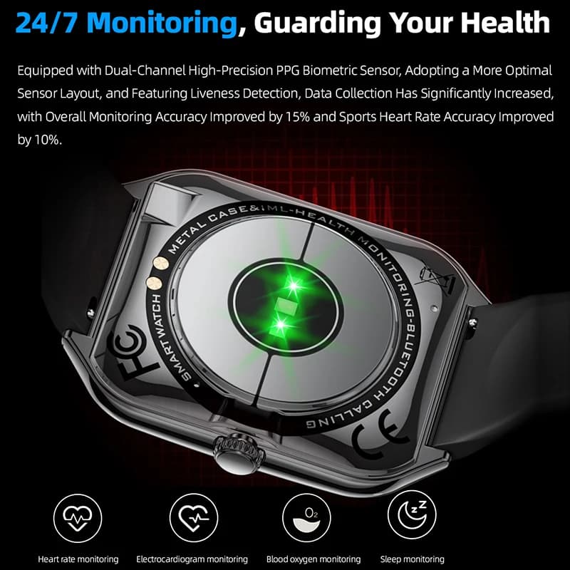 New For OPPO Ultra Thin Smart Watch Men AMOLED HD Screen Always Show Time Heart Rate Bluetooth Call Sports Waterproof Smartwatch - 4