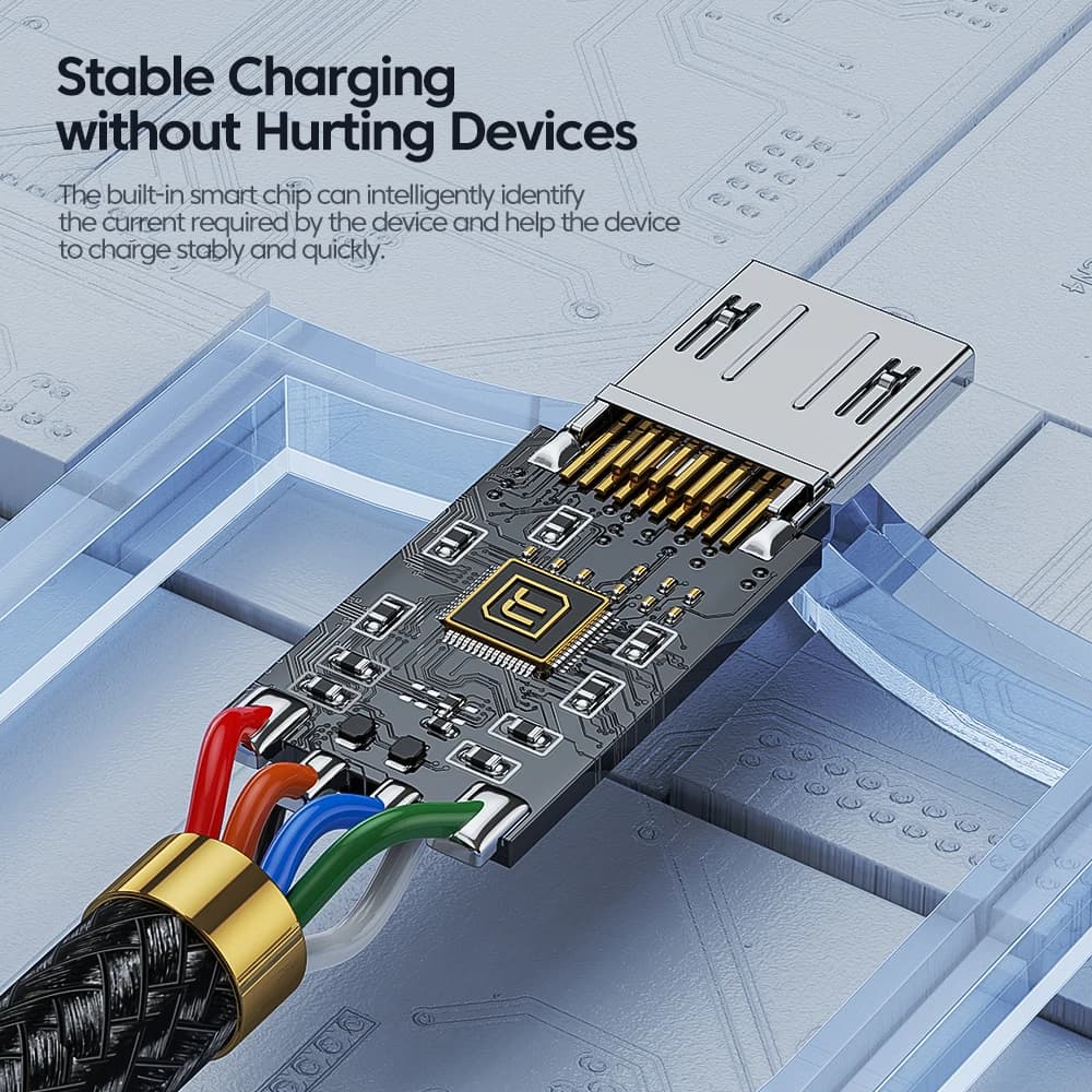 Toocki 2.4A Micro USB Cable Fast Quick Charger USB Cable For Xiaomi Redmi Huawei Realme USB to Micro USB Cord Fast Charging Wire - 4