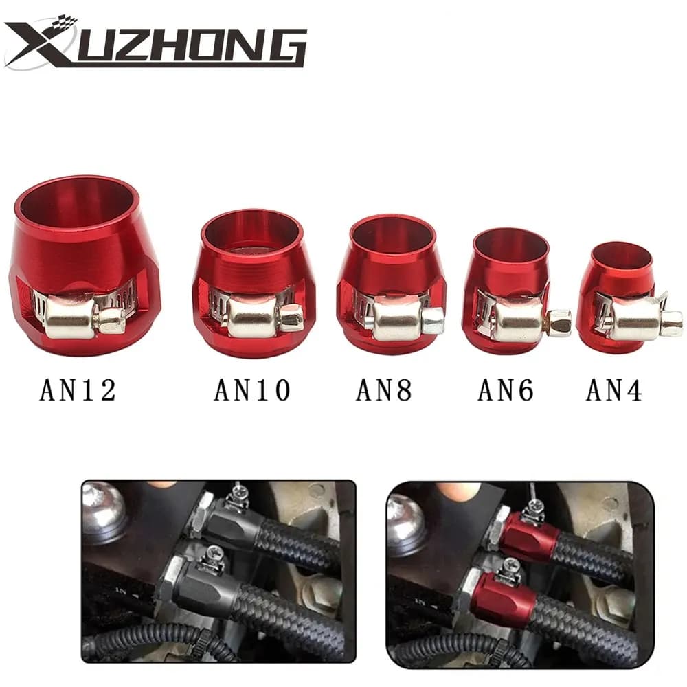 مشابك تثبيت خرطوم الوقود AN4/AN6/AN8/AN10/AN12 من الألمنيوم إكسسوارات تعديل السيارات