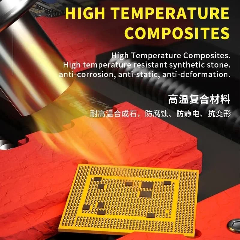 ميكانيكي MR6 الهواء محامل مزدوجة تركيبات إصلاح لوحة دارات مطبوعة حامل لحام اللوحة الأم رقاقة إزالة الغراء صيانة الهاتف المشبك - 3