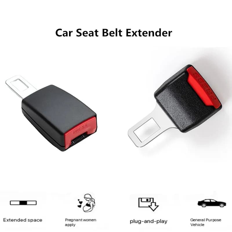 Universal Car Safety Seatbelt Extender Auto Seat Belt Extender Vehicle Thickened Insert Plug Safety Buckle Extension Accessories - 5