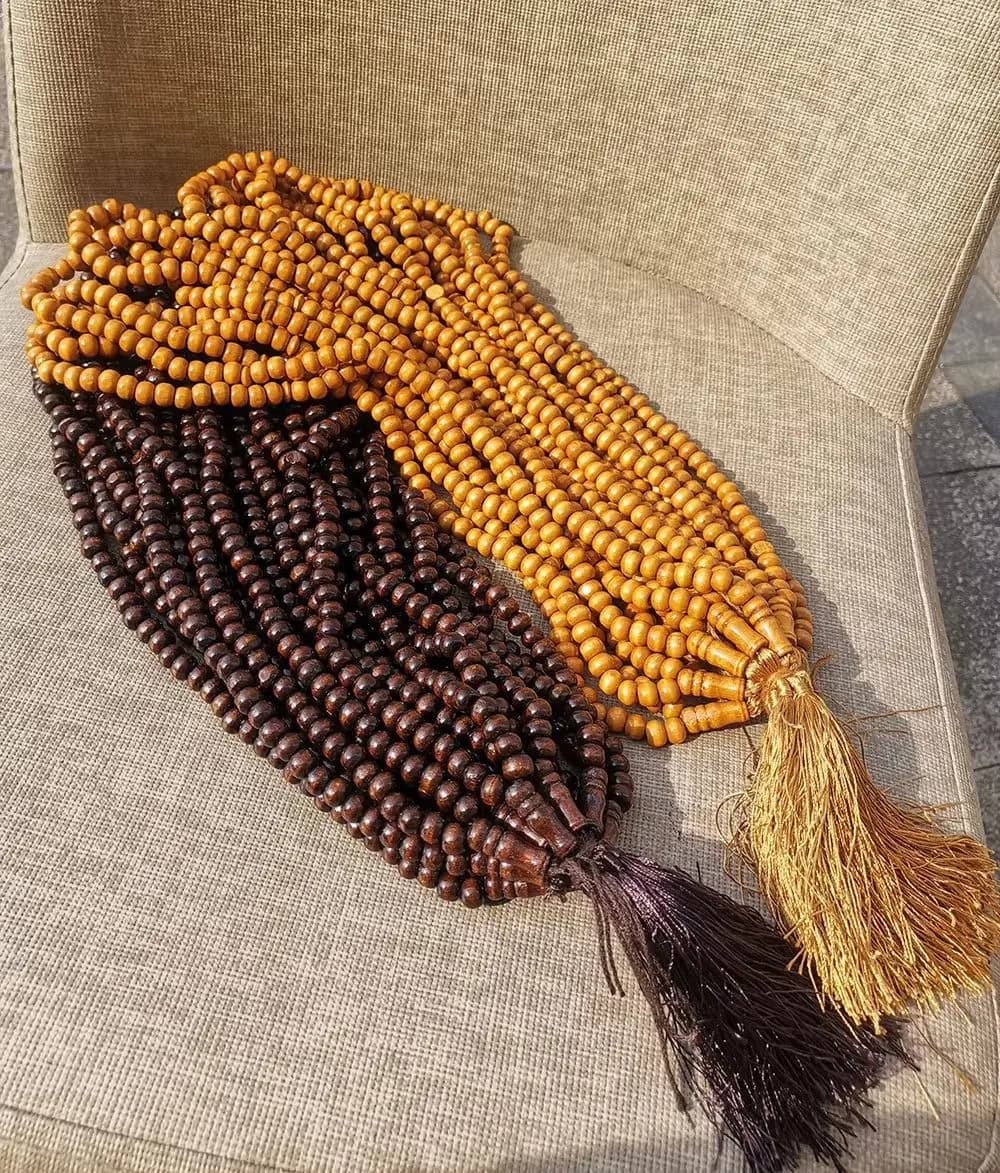 سبحة صلاة خشبية 99/33 مسبحة صلاة إسلامية مسبحة يدوية مسبحة مسلمة أساور شرابة مجوهرات هدية