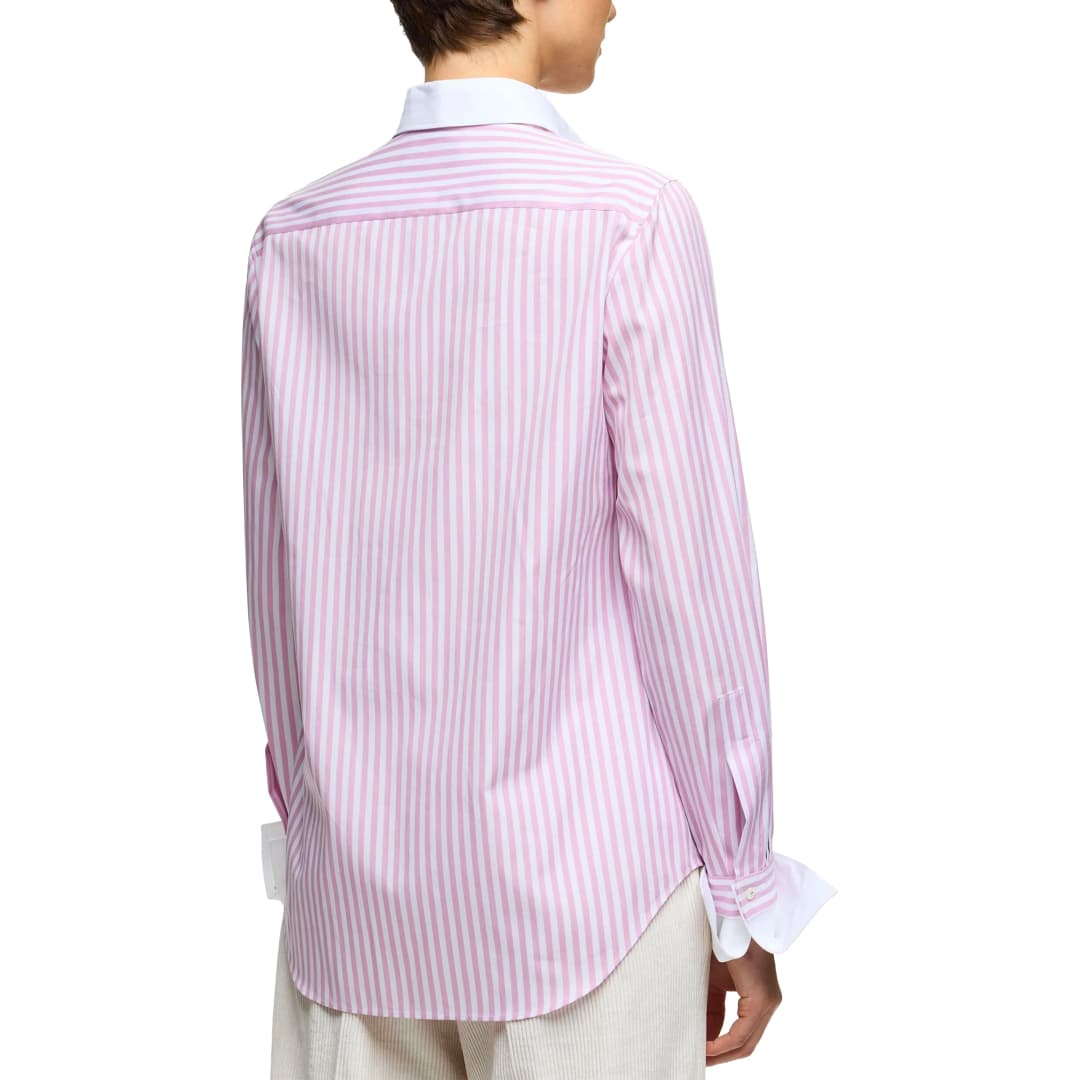 قمصان نسائية جديدة، بلوزة طويلة الأكمام، مرقعة، مطرزة بالزهور، أنيقة، ياقة، فضفاضة، كاجوال، مناسبة للمكتب - 3