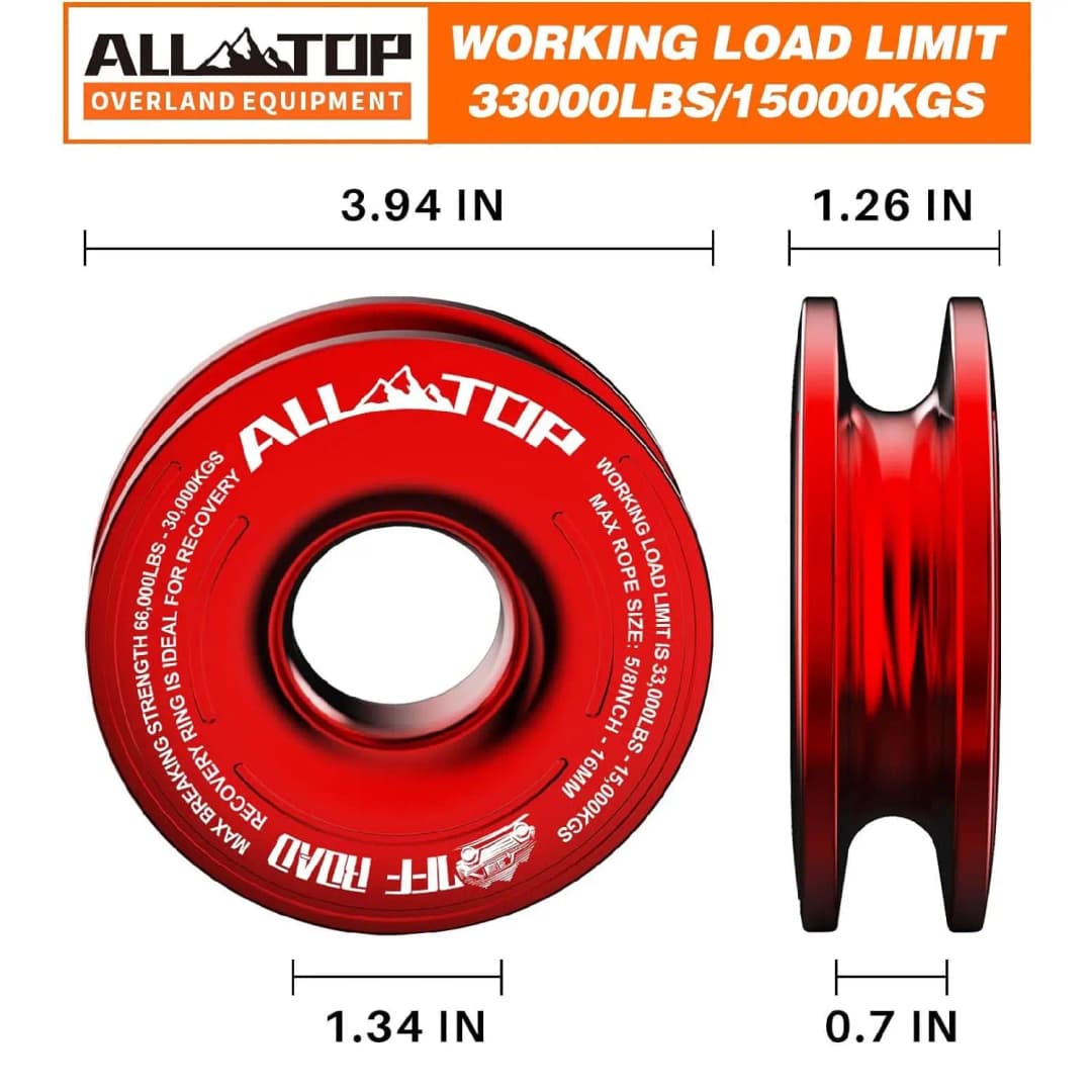 48300Lbs ونش حبل الاصطناعية لينة تكبل 2 + حلقة الانتعاش مجموعة أغلال متينة مع كم واقية لاستعادة مركبة شاحنة - 5