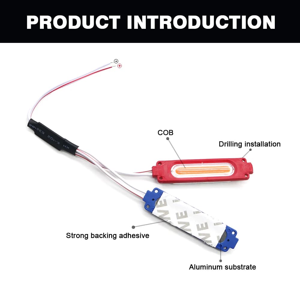 وحدة تعديل إضاءة تحذير LED 2 قطعة تصميم حقن عالمي وحدة وميض لضوء السيارة والدراجة النارية - 4
