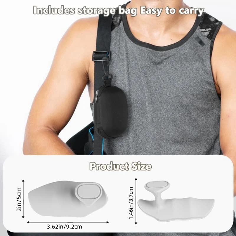 زوج واحد من مقابض التمرين المضادة للانزلاق، قفازات حماية اليد المطاطية المريحة لرفع الأثقال والسحب والتدريب في صالة الألعاب الرياضية وممارسة الرياضة - 6