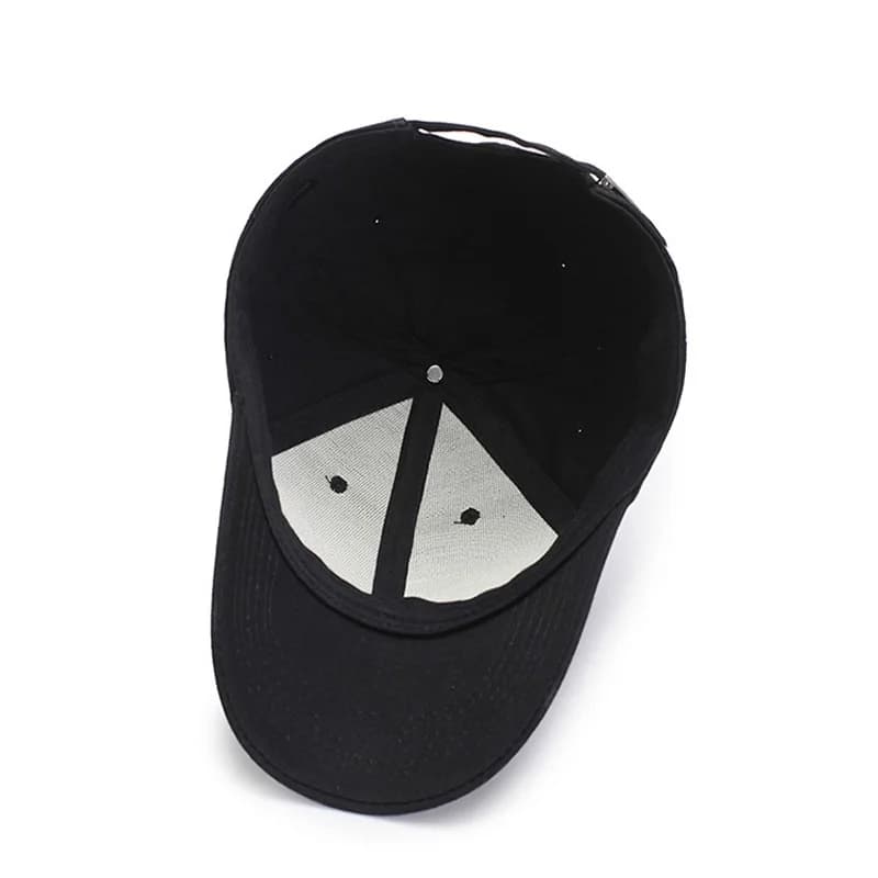 Black Cap Solid Color Baseball Cap Snapback Caps Casquette Hats Fitted Casual Gorras Hip Hop Dad Hats Men Women Unisex - 5