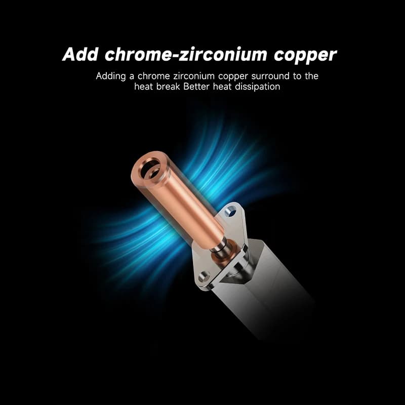 ترموستور بامبو X1 X1C X1E P1P P1S لاب هوت إند ترقية جديدة TZ 2.0 إصدار ثنائي المعدن يناسب فوهات النحاس والنحاس الصلب - 4