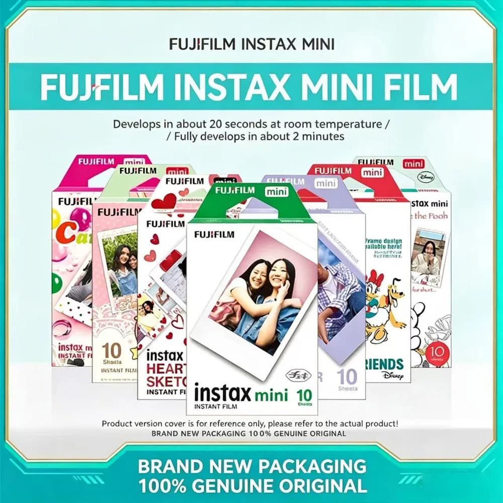 2026 Fujifilm Instax Mini Film Fujifilm Instax Mini 12 11 8 9 Color Film For Instax 40 50s 50i 90 Link 25 Share SP-1 2 Camera