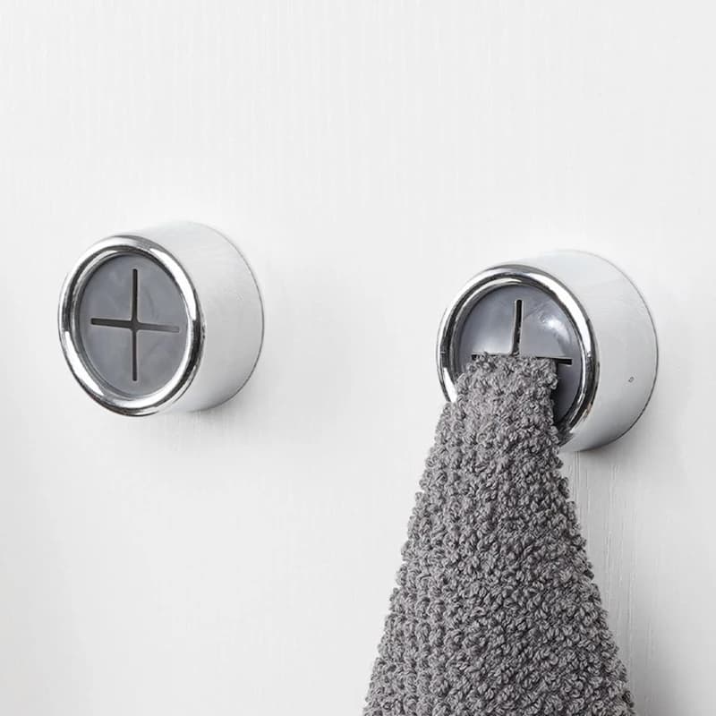 Kitchen Towel Holder Sucker Wall Bathroom Laundry Cloth Rag Hook Sink Accessories Under Sink Organizer SNJ005 - 2