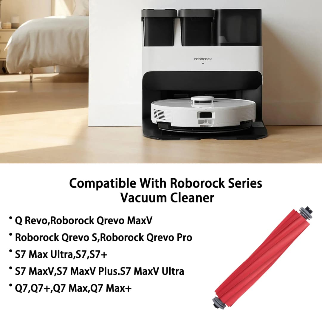Roborock Rubber Main Brush Replacement Q Revo Series, S7 Max Ultra, QV 35A, Q7 Series Robot Vacuum - 2