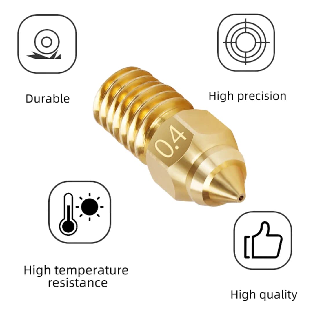 Creality Ender 3 V3 SE Nozzles 5PCS 0.2/0.4/0.6/0.8/1.0 M6 Nozzles Kit for Ender 3 V3 SE, Ender 5 S1, Ender 7, Spider 1.0 Hotend - 2