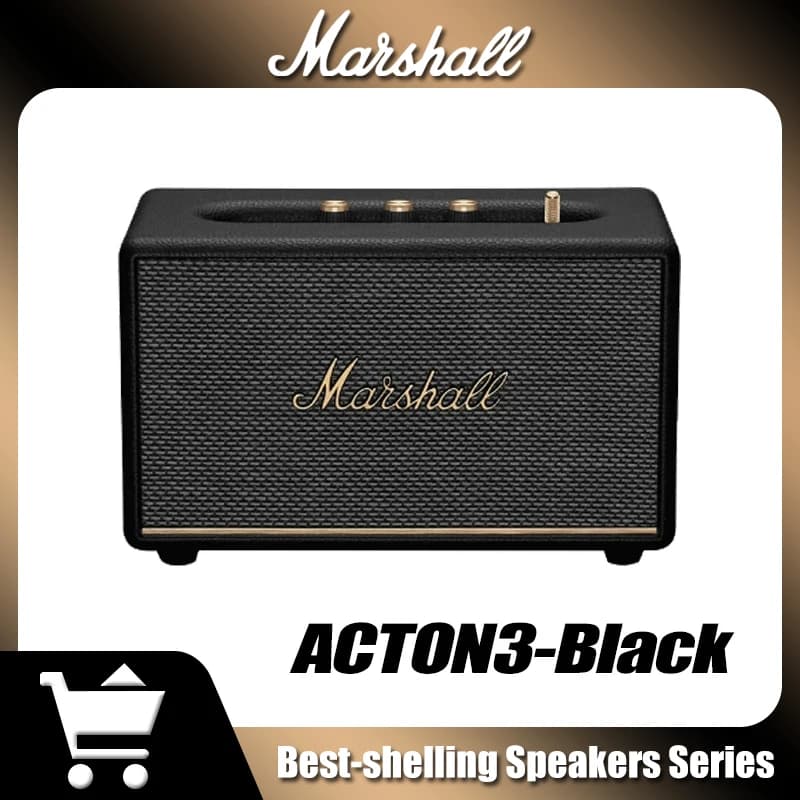 Marshall ACTON3 Portable Bluetooth Speaker Deep Bass Powerful Sound Stereo Wireless Speaker IPX4 Waterproof for Party Outdor