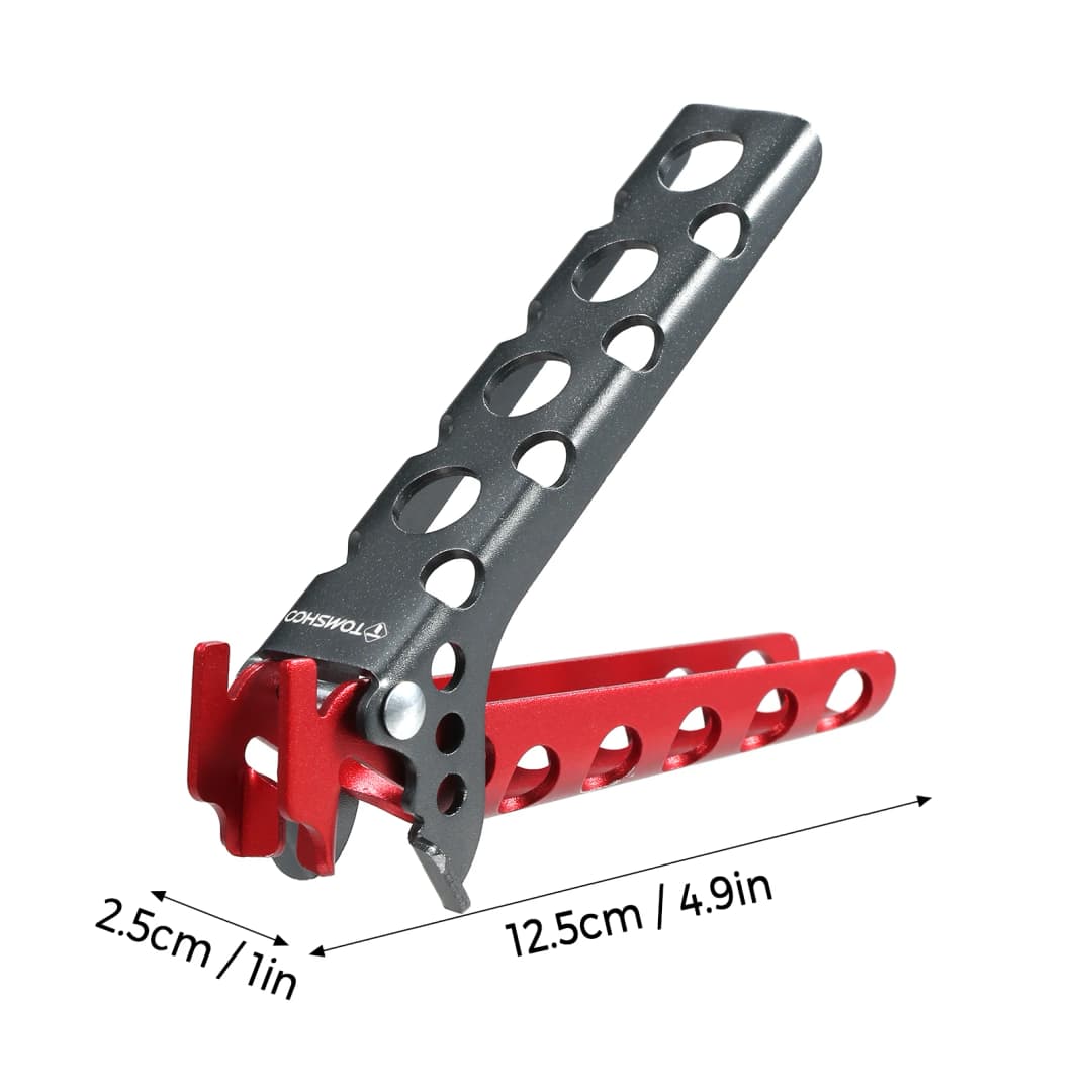 Tomshoo Aluminum Pot Clamp Pan Handler Pot Lifter Cooking Gripper Pot Anti-Hot Clip Holder Clamp Camping Cookware Dish Holder - 2