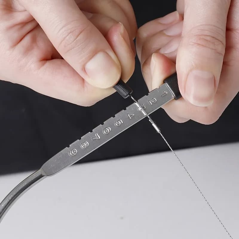 1pc Kitchen DIY Cake Layering Tool With Scale, Cheese Cutting Board Wire Slicer, Adjustable Cake Slicer With Handle - 5