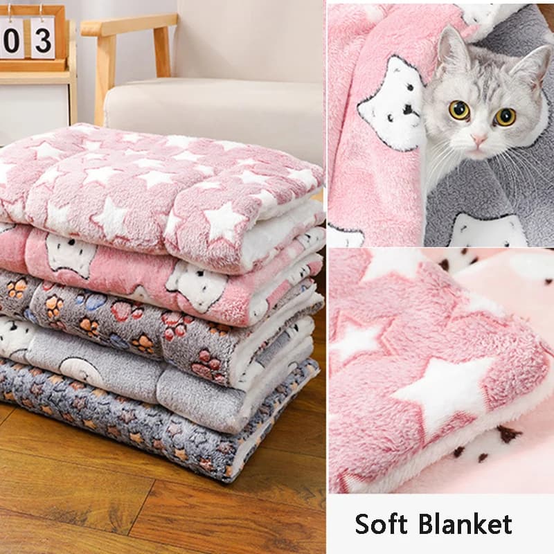 Pet Mats Dog Mats Winter Cat Mats Thick Blankets Autumn and Winter Dog Beds Cat Beds Large and Small Dog Beds Warm Sleeping Mats - 4