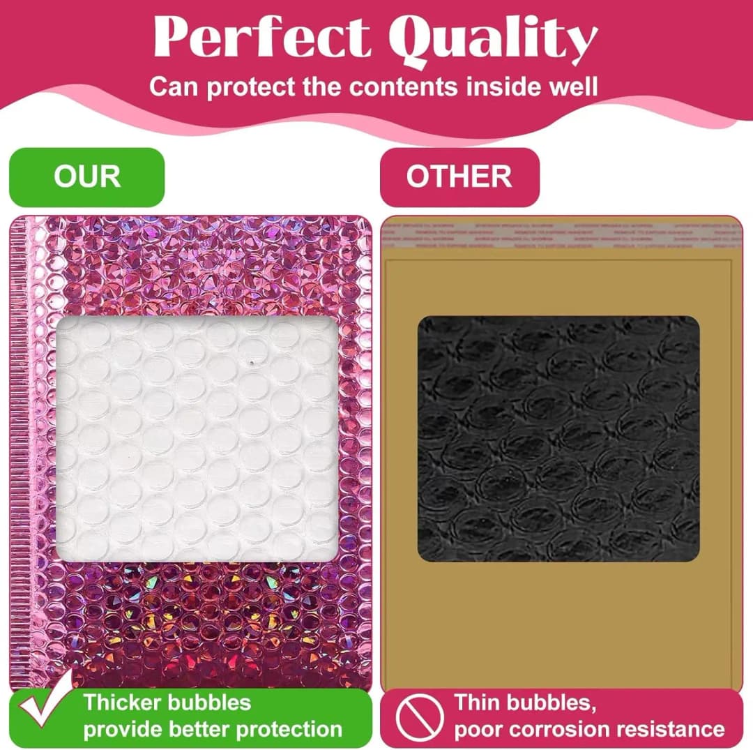 30 قطعة مغلفات بريدية مبطنة بفقاعات الليزر، أكياس تعبئة وتغليف للأعمال، فقاعة بريدية للشحن - 5