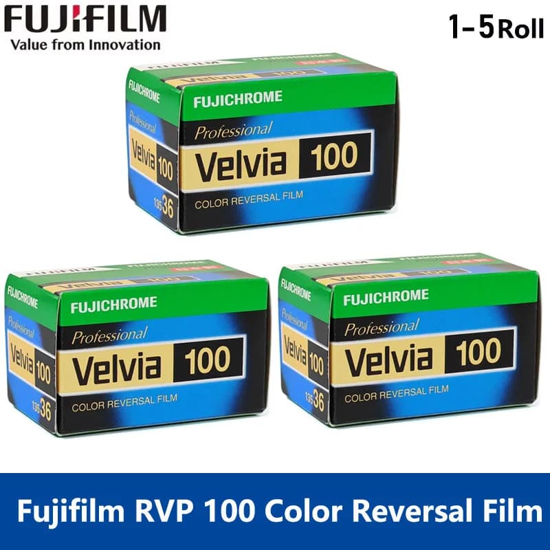 فوجيفيلم فيلم أصلي فوجيفيلم فيلفيا 100 RVP135 فيلم احترافي عكسي إيجابي 35mm لكاميرا فيلم 135 35mm